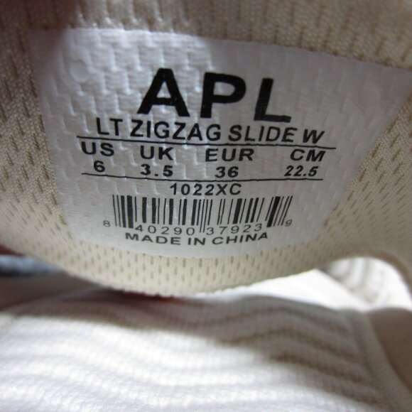 APL ZigZag Slide Sandals Womens Size 6 Beige Lightweight Comfort - Picture 8 of 9